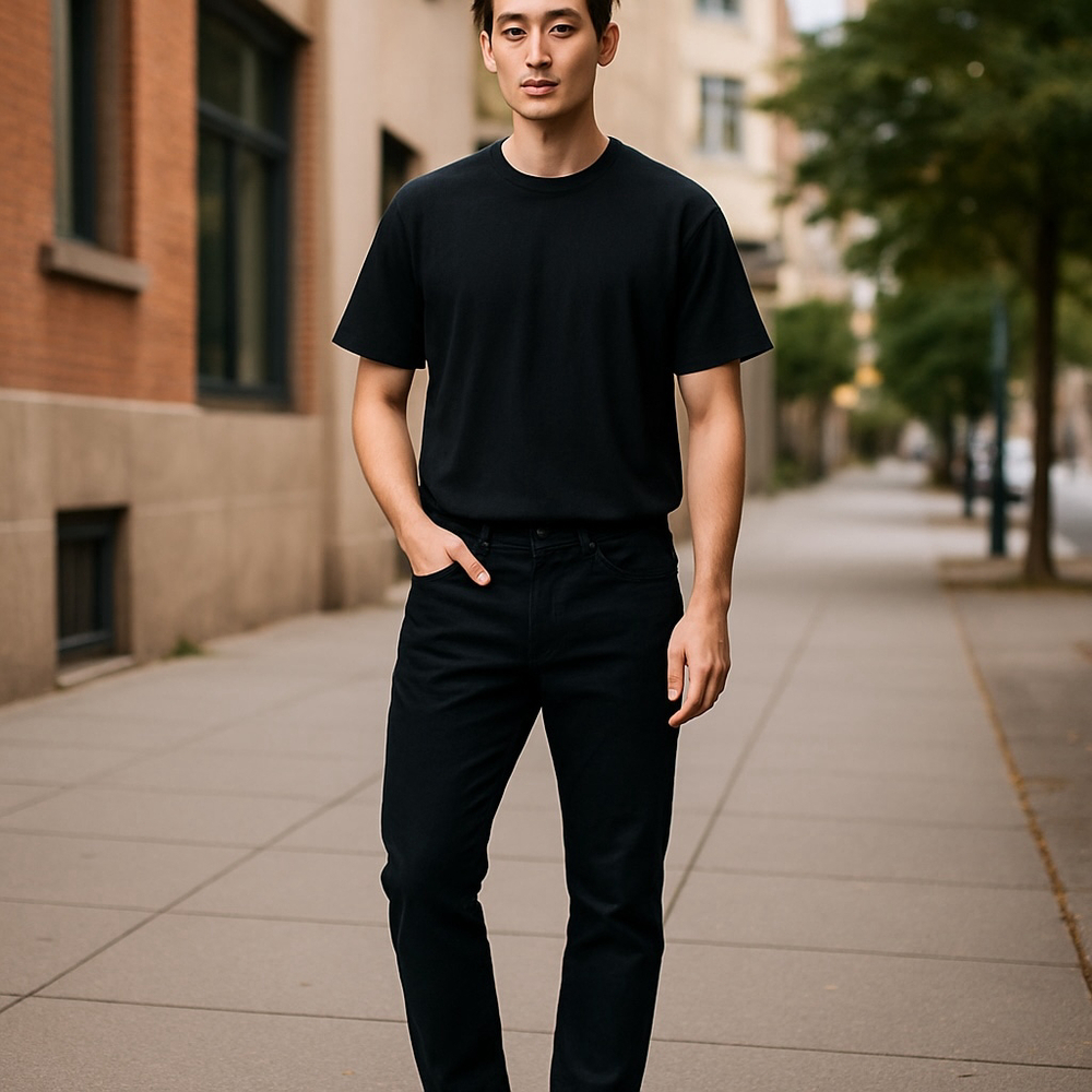 Roark highway 133 broken in slim jeans mens 40x32 black